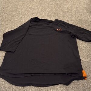 Black and Orange Long Sleeve Tees